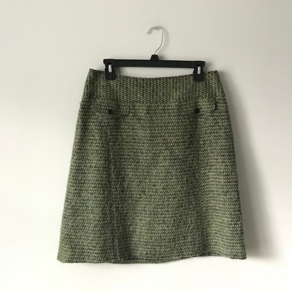 Etcetera Dresses & Skirts - ETCETERA Wool Skirt A-Line Full Green 8